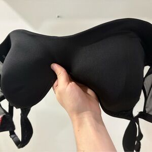 IZOD T-Shirt Bra 40D Black Microfiber Adjustable Strap Underwire